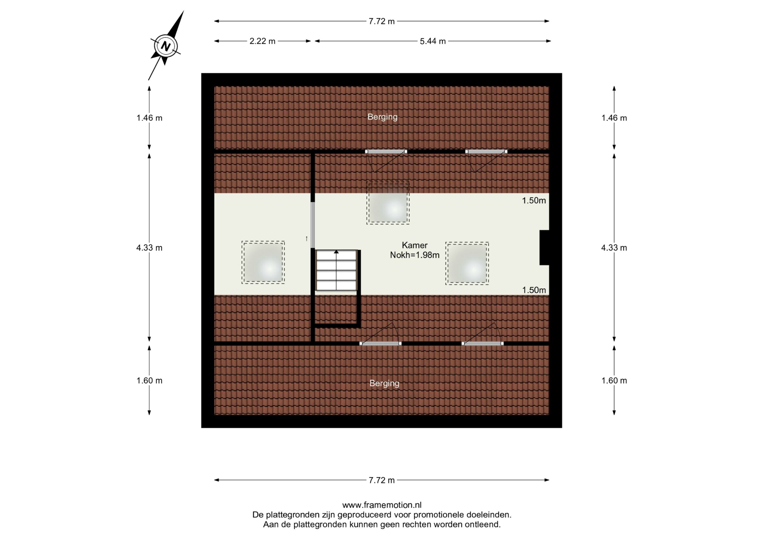 Plattegrond Tussenwoning Hooftstraat 113 , Dordrecht