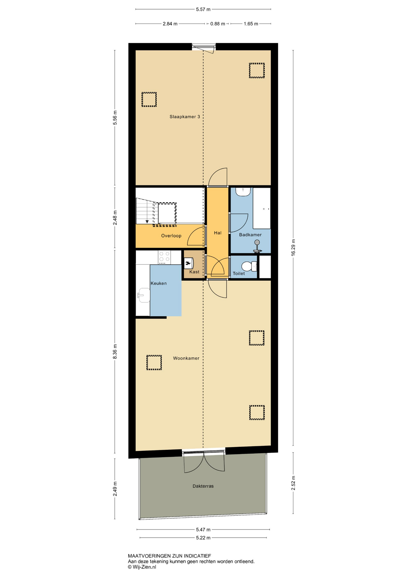 Plattegrond Kantoorruimte – Hoge Nieuwstraat 113, Dordrecht