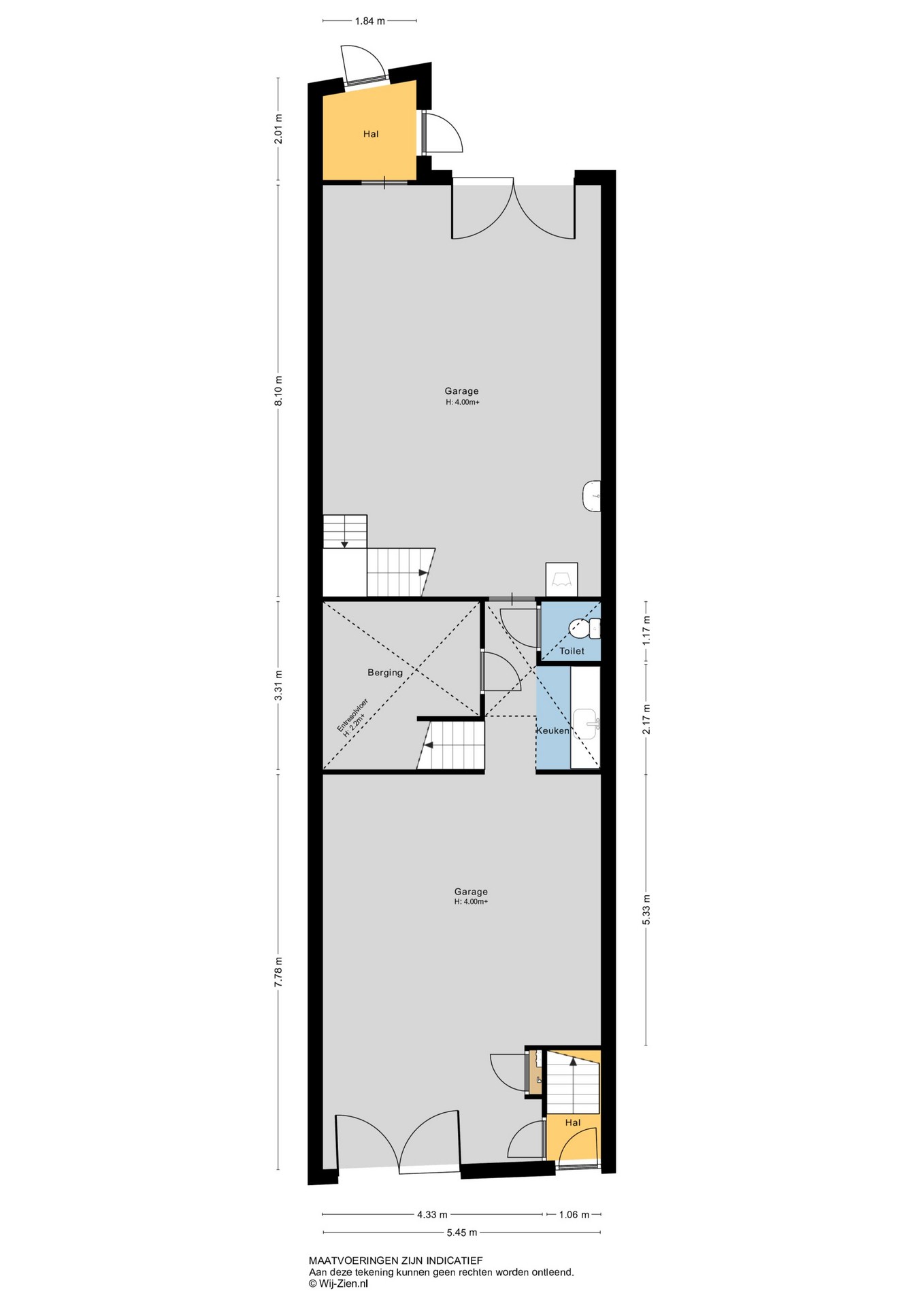 Plattegrond Kantoorruimte – Hoge Nieuwstraat 113, Dordrecht