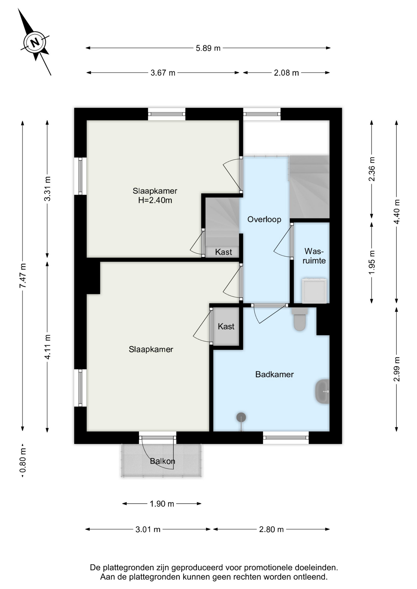 Plattegrond 2-onder-1-kapwoning Nijhofflaan 12 , Dordrecht