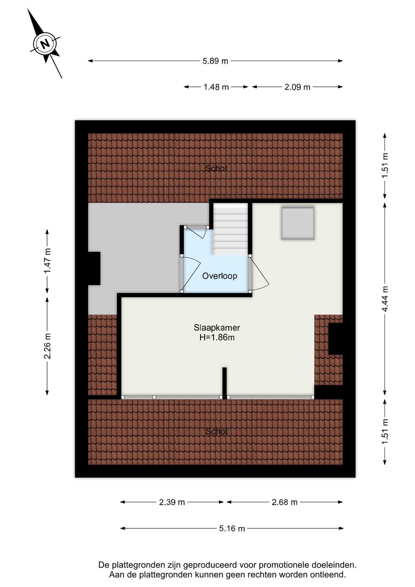 Plattegrond 2-onder-1-kapwoning Nijhofflaan 12 , Dordrecht