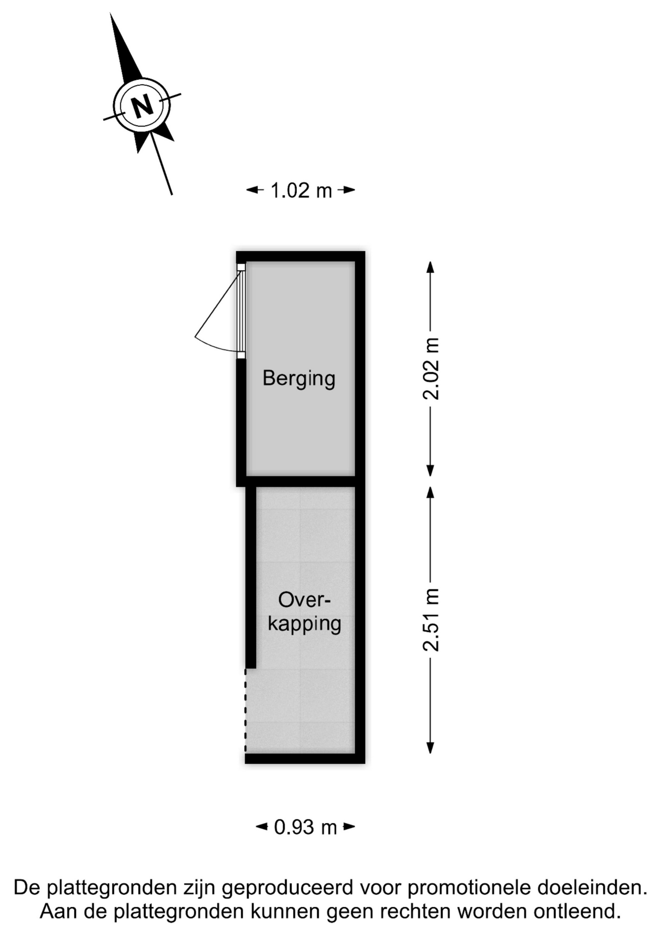 Plattegrond Tussenwoning Driehoek 65 , Dordrecht