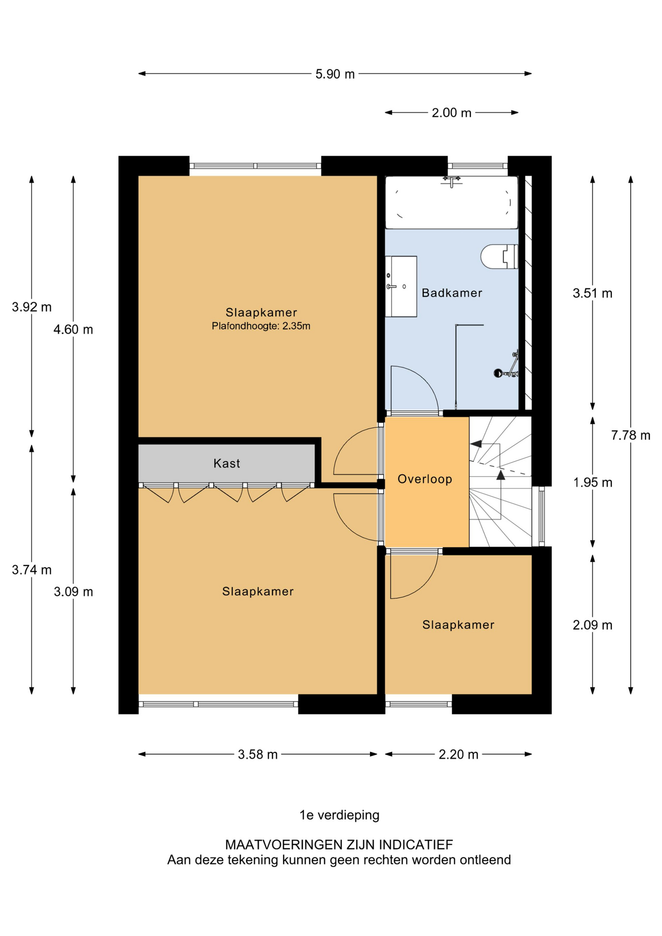 Plattegrond Hoekwoning Ds. J.A. Visserstraat 11 , Heerjansdam