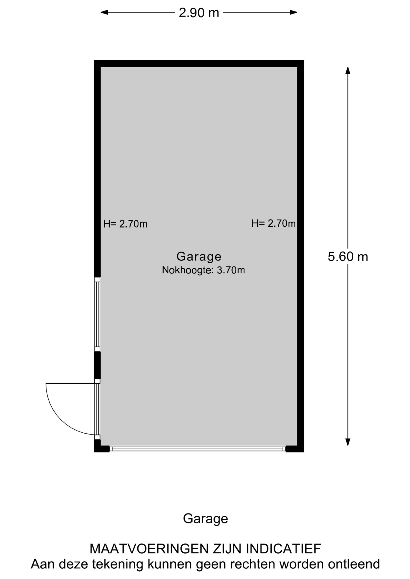 Plattegrond Hoekwoning Ds. J.A. Visserstraat 11 , Heerjansdam