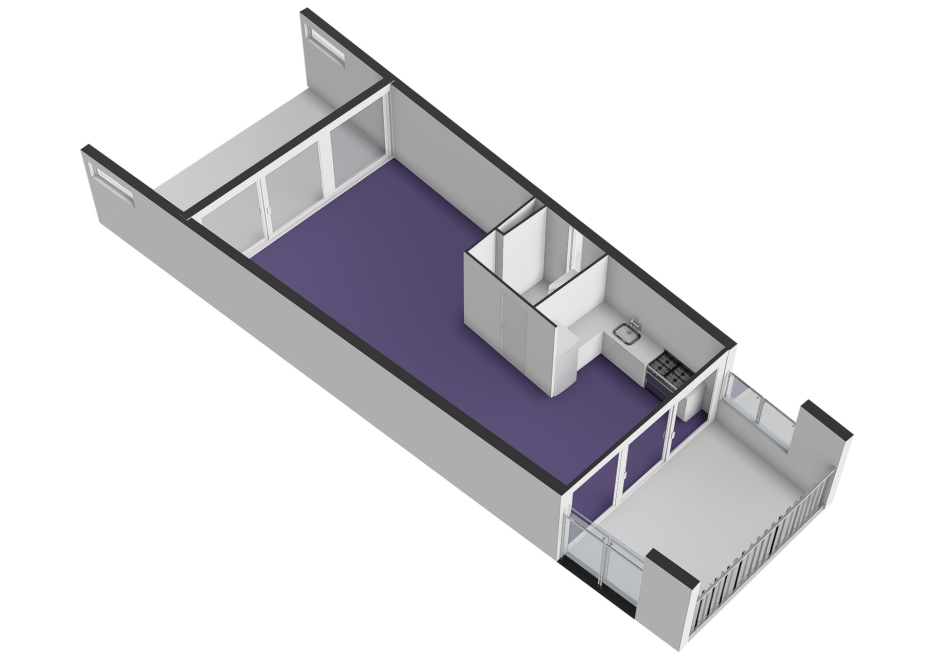 Plattegrond Hoekwoning Van Ravesteyn-erf 144 , Dordrecht