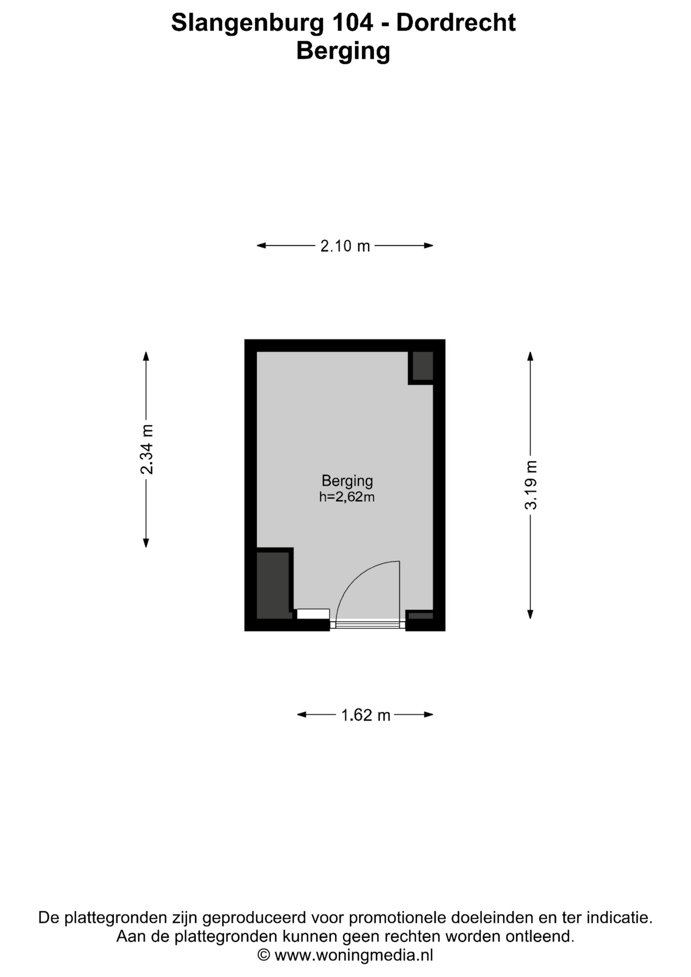 Plattegrond Maisonette Slangenburg 104 , Dordrecht