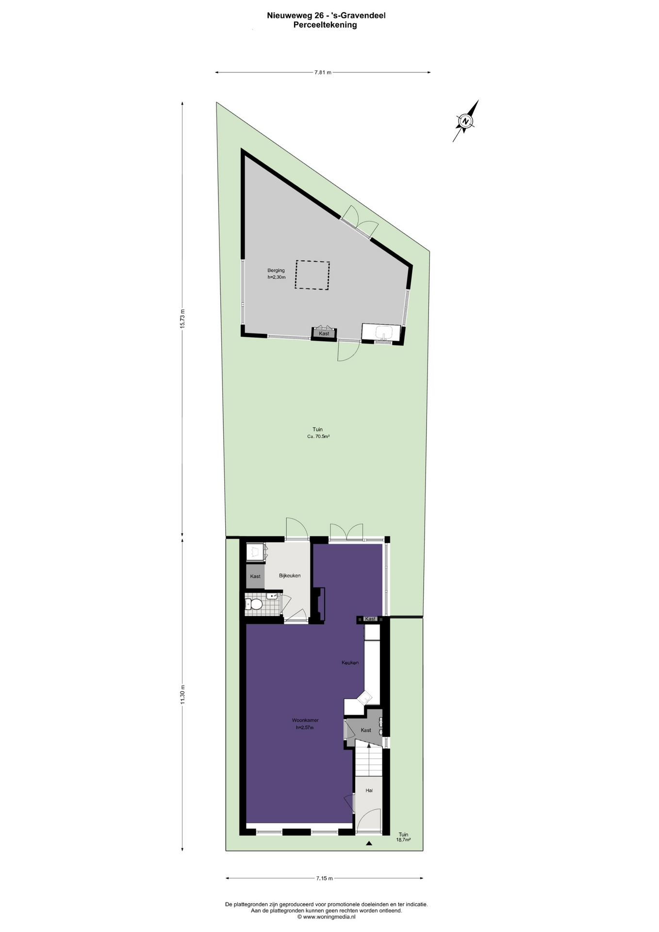 Plattegrond Vrijstaande woning Nieuweweg 26 , ‘s-Gravendeel